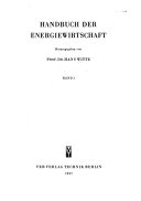 Handbuch der Energiewirtschaft