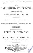 The Parliamentary Debates (official Report).