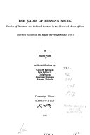 The Radif of Persian Music