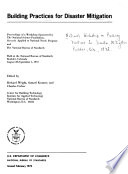 Building Practices for Disaster Mitigation