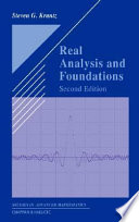 Real Analysis and Foundations, Second Edition