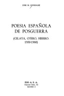 Poesía española de posguerra