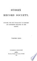 Sussex Record Society
