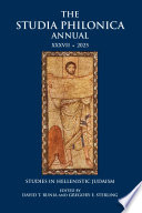 The Studia Philonica Annual XXXVII, 2025
