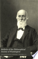 Bulletin of the Philosophical Society of Washington
