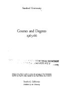 Courses and Degrees