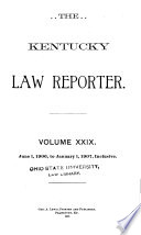 Kentucky Law Reporter and Journal