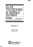 El-Hi Textbooks and Serials in Print