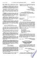 Official Gazette of the United States Patent and Trademark Office