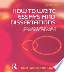 How to Write Essays and Dissertations