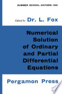Numerical Solution of Ordinary and Partial Differential Equations