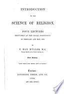 Introduction to the Science of Religion