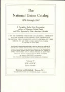 National Union Catalog