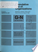 Cumulative List of Organizations Described in Section 170 (c) of the Internal Revenue Code of 1986