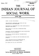 The Indian Journal of Social Work