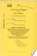 California. Court of Appeal (1st Appellate District). Records and Briefs