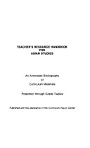 Teacher's Resource Handbook for Asian Studies
