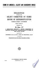 Crime in America, Illicit and Dangerous Drugs