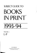 Subject Guide to Books in Print