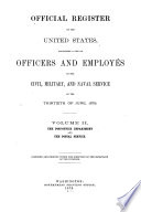 Official Register of the United States