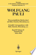 Wissenschaftlicher Briefwechsel mit Bohr, Einstein, Heisenberg u.a. / Scientific Correspondence with Bohr, Einstein, Heisenberg a.o.