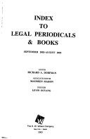 Index to Legal Periodicals & Books