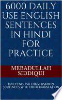 6000 DAILY USE ENGLISH SENTENCES IN HINDI FOR PRACTICE