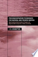 Preconcentration Techniques for Natural and Treated Waters