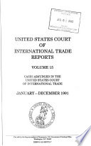 United States Court of International Trade Reports