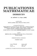 Publicationes mathematicae