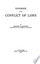 Handbook on the Conflict of Laws