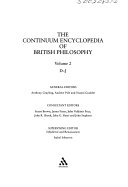 The Continuum Encyclopedia of British Philosophy: D-J