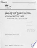 Natural Resources Management on Corps of Engineers Water Resources Development Projects