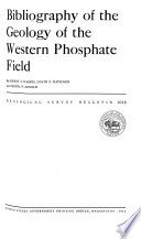 Bibliography of the Geology of the Western Phosphate Field