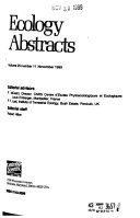 Ecology Abstracts