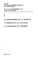 Proceedings of the XVth World Congress of Philosophy