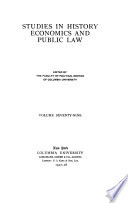 Columbia University Studies in the Social Sciences