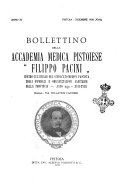 Bollettino della Accademia medica pistoiese Filippo Pacini