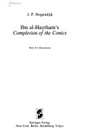 Ibn Al-Haytham’s Completion of the Conics