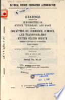 National Science Foundation Authorization