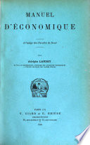 Manuel d'économique