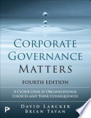 Corporate Governance Matters
