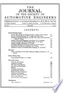 The Journal of the Society of Automotive Engineers