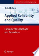 Applied Reliability and Quality