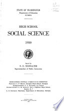 High School Social Science, 1930