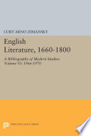 English Literature, 1660-1800