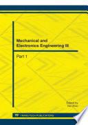 Mechanical and Electronics Engineering III