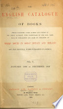 “The” English Catalogue of Books