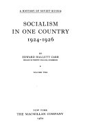 Foundations of a Planned Economy, 1926-1929