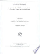 Decisions and Orders of the National Labor Relations Board